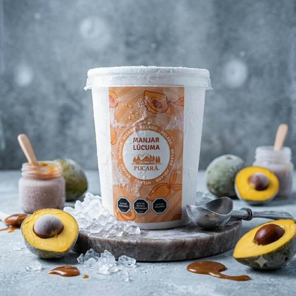Helado Manjar Lúcuma 2 baja Helado Manjar Lúcuma - Imagen 1